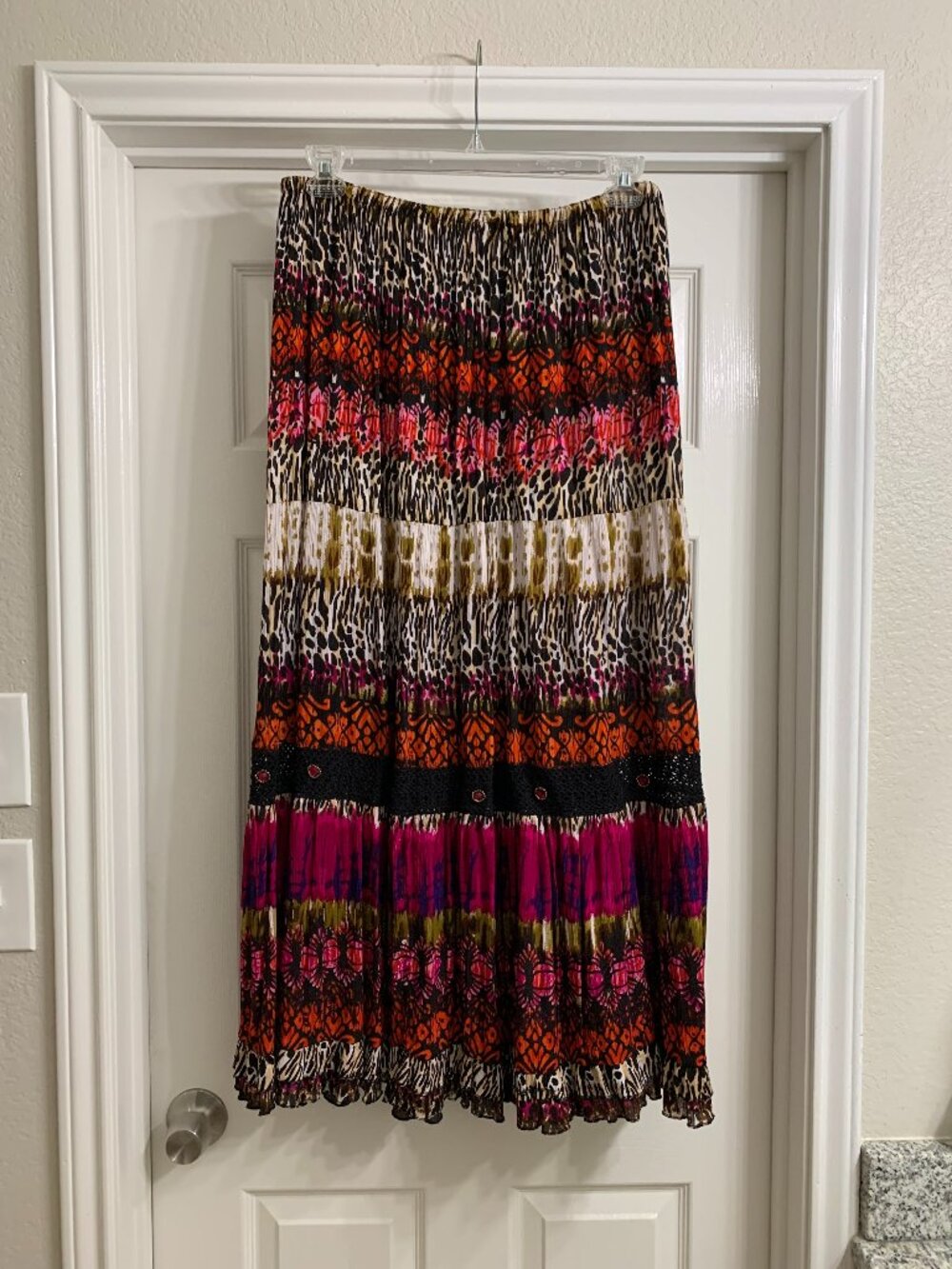 Forbidden Los Angeles Women's Maxi Broomstick Skirt, Size Large